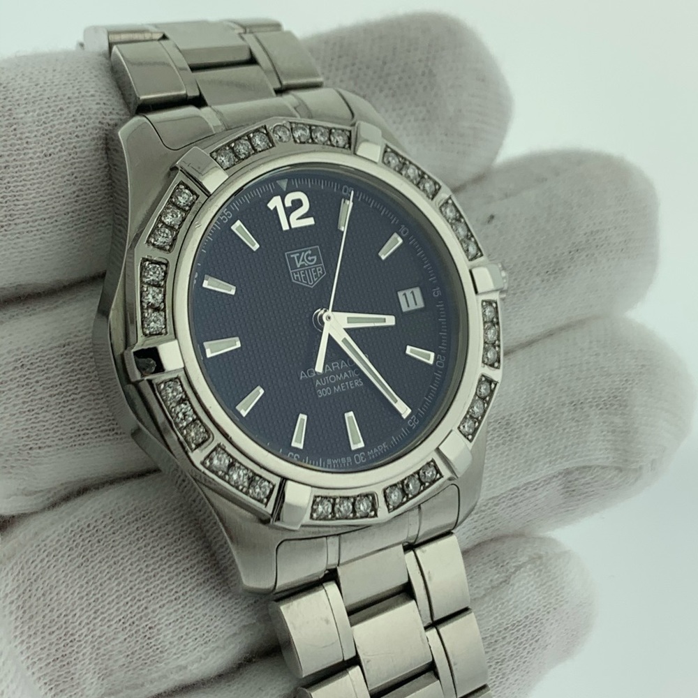 TAG HEUER AQUARACER AUTOMATICDIAMONDBEZEL SS watch